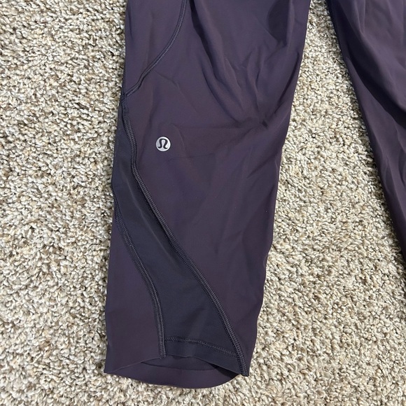 Lululemon Pace Perfect Crop (17") Boysenberry Purple Leggings Women’s Size 6 Run - Picture 9 of 11